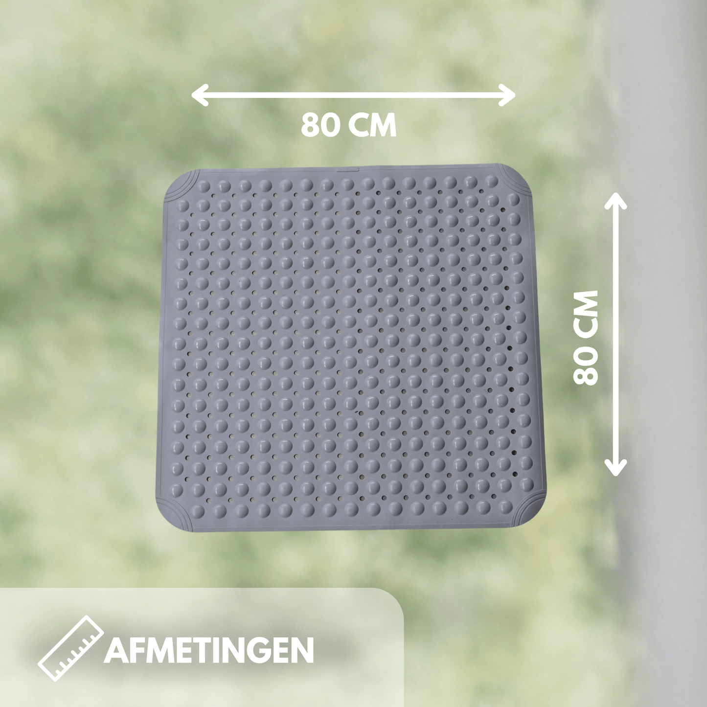 Antislip Douchemat - 80x80cm - Zaltino
