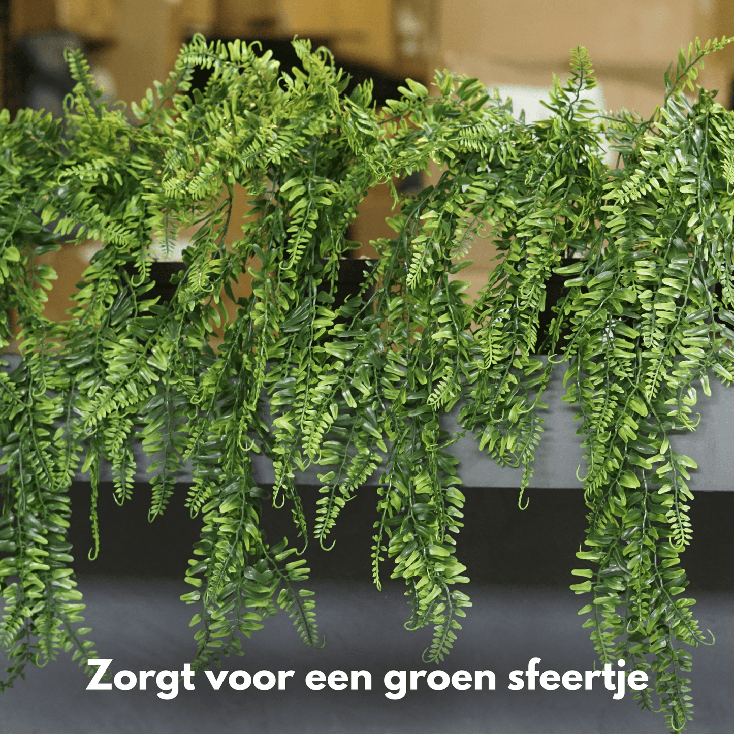 Kunsthangplanten 4 stuks – 65 cm lang – Inclusief pot - Zaltino