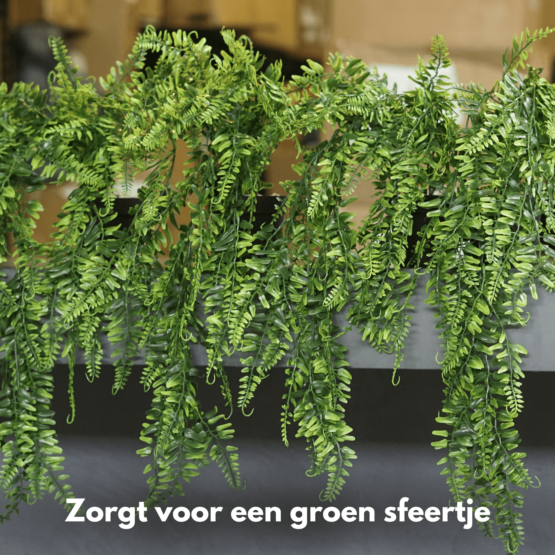 Kunsthangplanten 4 stuks – 65 cm lang – Inclusief pot - Zaltino