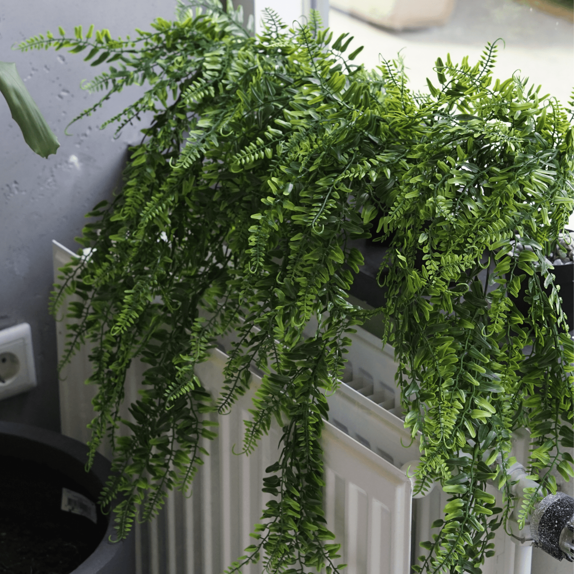 Kunsthangplanten 4 stuks – 65 cm lang – Inclusief pot - Zaltino